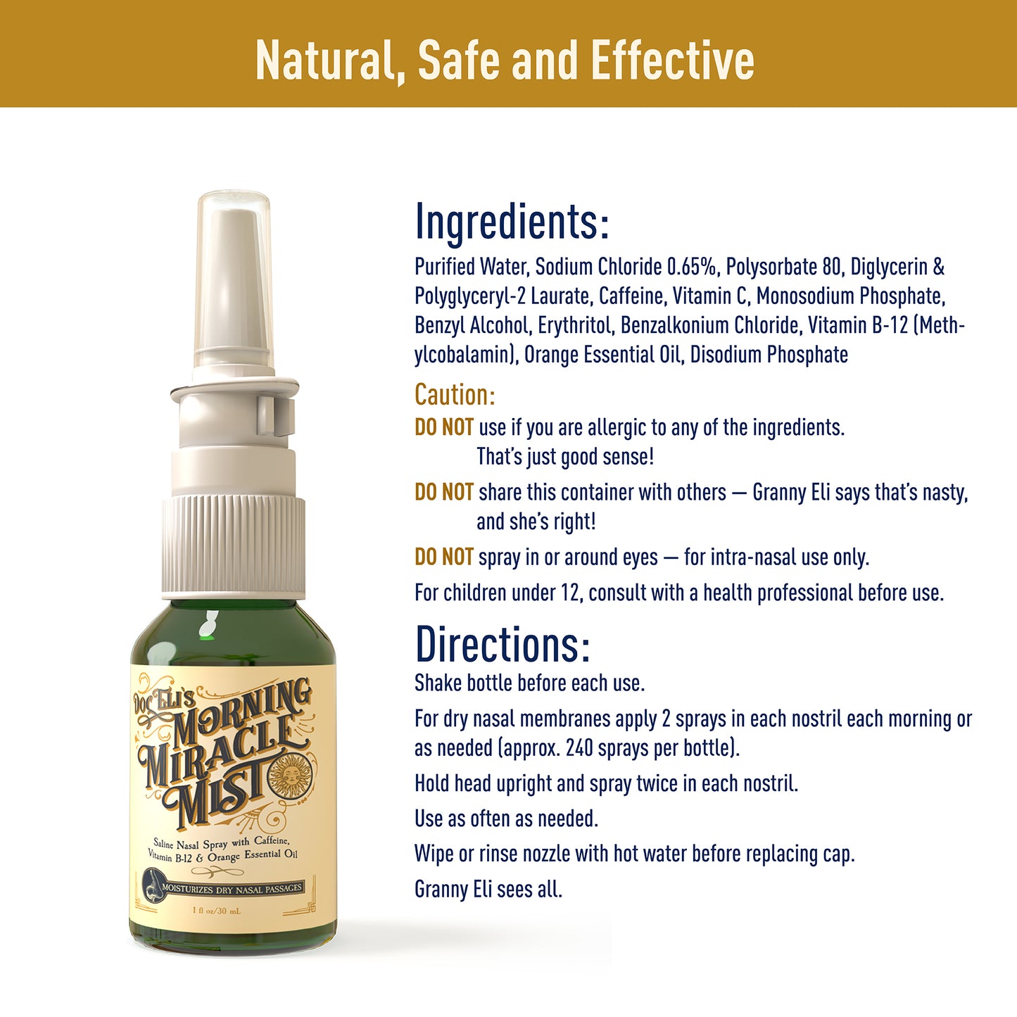 Doc Eli's Morning Miracle Mist (1oz/30ml)